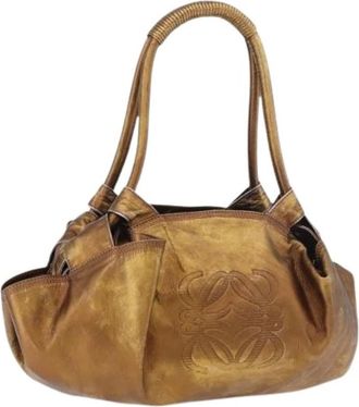 Loewe Pre-owned Hand Bag - Dames - Vintage Handtas - Bruin - ONE Size - Leer - Vintage
