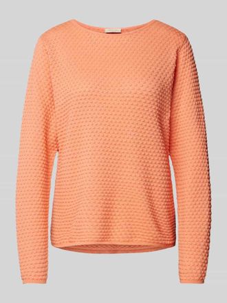 Freequent Strickpullover mit gerippten Abschl&uuml;ssen Modell Dodo in Koralle, Gr&ouml;&szlig;e S