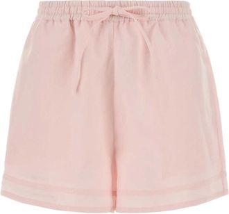 Le Kasha Tabal Linen Short - Dames - Korte Broeken - Roze - S - Linnen - Korte Broeken