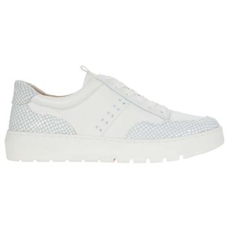 Vionic Abyss Ysenia Leather Womens Lace Up Trainers - White - Size:UK 4.5