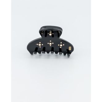 Alexandre de Paris En Pamoison Strass Acetate and Pearls Hair Claw Clip in Black at Nordstrom