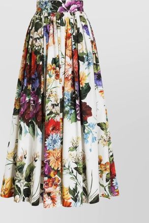 Dolce & Gabbana floral print maxi length skirt with pockets