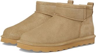 Bearpaw Shorty Exotic Womens Shoes Iced Coffee Metallic : 12 M, Suede