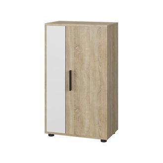 Vicco C&oacute;moda Berno, Sonoma/blanco, 50.1 X 87.3 Cm Con 2 Compartimentos