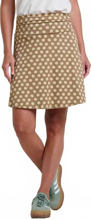 Toad & Co Chaka Skirt In Honey Brown Floral Print