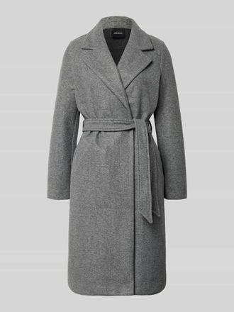 Vero Moda Relaxed Fit Mantel mit Bindeg&uuml;rtel Modell FORTUNEAYA in Mittelgrau Melange, Gr&ouml;&szlig;e XL