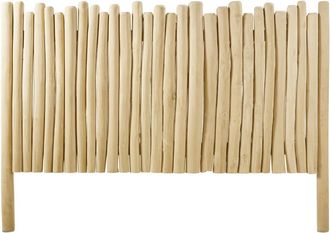 Maisons du monde Cabecero de cama de 160 de ramas de teca blanqueadas