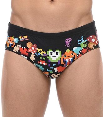 Dsquared2 Black Graphic Swim Brief