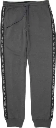 Calvin Klein Mens Athleisure Jogger With Logo Taping In Steel Gray Heather
