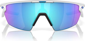 Oakley Gender Inclusive Sphaera 36mm Polarized Rectangle Sunglasses in Matte White/prizm Sapphire at Nordstrom
