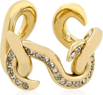 Swarovski Dextera Open Round Cut Ring, Size 50