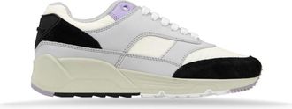 Saint Laurent Leren Vetersneakers - Dames - Sneakers - Grijs - 38 1/2 EU - Leer - Schoenen