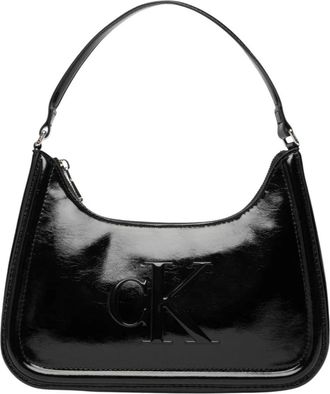 Calvin Klein Bold Monogram Metallic Shoulder Bag