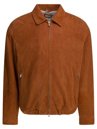 Brunello Cucinelli Brunello Cucinelli lichtgewicht su&egrave;de jas