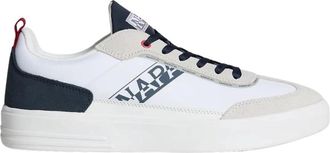 Napapijri Bark Sneakers - Heren - Sneakers - Wit - 46 EU - Leer - Schoenen