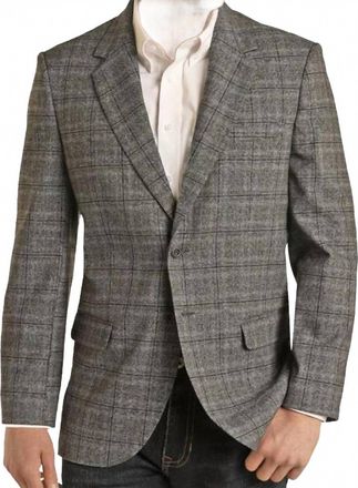 Panhandle Mens Sports Coat In Charcoal