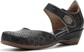 L'Artiste by Spring Step Americana Womens Shoes Black : EU 42 (US Womens 10.5-11) M, Leather