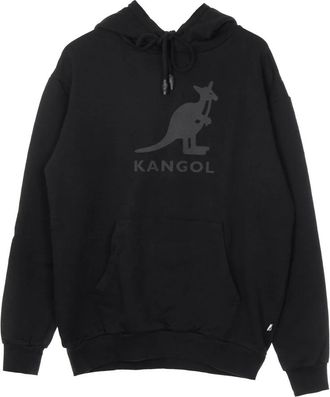 Kangol Zwarte Lichtgewicht Hoodie met Lange Mouwen - Heren - Hoodies - Zwart - M - Katoen - Hoodies & sweatvesten