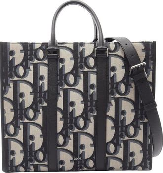 Dior Pre-owned Dior Maxi Oblique Canvas East West Tote Ladies JFR27DXSIP8KGRGY