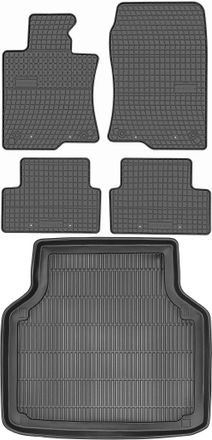 OEM Juego De Alfombrillas De Goma Para Coche Y Maletero Para Honda Accord Kombi (2008-2015)