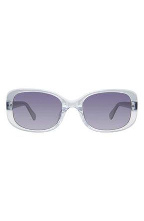 Kate Spade New York dionna 52mm polarized gradient rectangular sunglasses in Blue at Nordstrom Rack