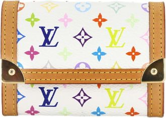 Louis Vuitton Blanc Multi-Color Monogram Multicolore Coin Purse/Coin Case (Pre-Owned)