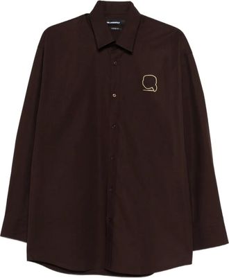 Karl Lagerfeld Overhemd met logo - Bruin