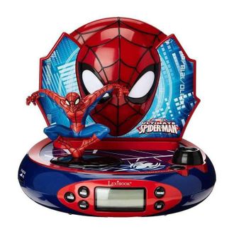 Les Tendances Spider-man Reveil Projecteur Avec Effets Sonores Et Veilleuse Integree
