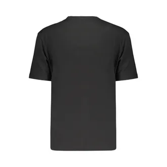 Calvin Klein Logo-Embroidered Cotton T-Shirt - Black
