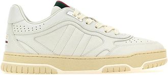 Gucci Sneakers, female, White, Size: 10 US White Leather Sneaker, Great Style