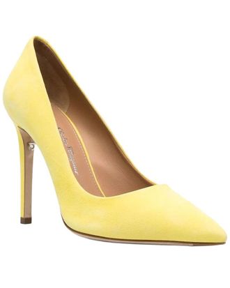 Ferragamo Pointed-Toe Leather Pump