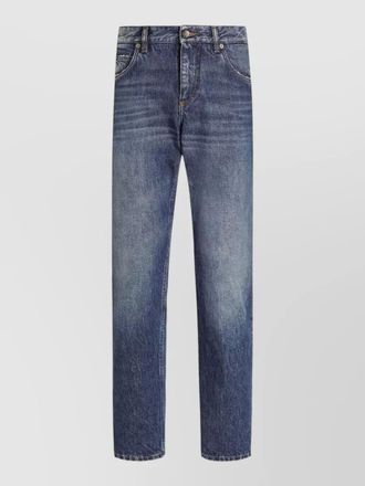 Dolce & Gabbana regular fit denim trousers with five pockets