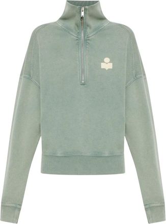 Isabel Marant Ross Sweatshirt - Dames - Sweatshirts & Hoodies - Groen - Maat: S Katoen