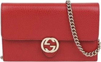 Gucci Pre-owned Cross Body Bags, female, Red, Size: ONE SIZE Pre-owned Vintage Cross Body Bag