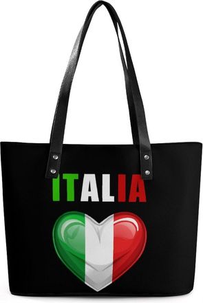 Generic Italy Flag Tote Bags for Women Cute Shoulder Purses Handbags