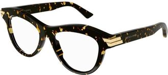 Bottega Veneta Ladies Brown Cat Eye Eyeglass Frames BV1105O 002