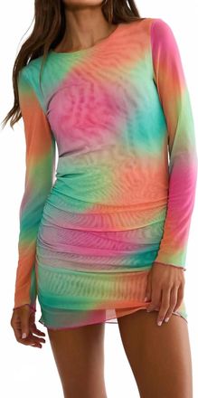 Beach Riot Roma Mini Dress In Strawberry Sunset