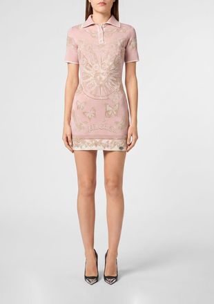 Philipp Plein Abito a polo mini in misto lana