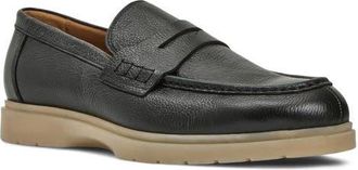 Aquatalia Timothy Penny Loafer in Black Leather at Nordstrom, Size 11.5