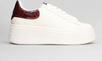 Ash Moby Sneakers In White Leather