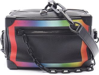 Louis Vuitton Black Multi-Color Leather Handbag Shoulder Bag (Pre-Owned)