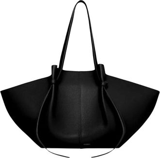 Yuzefi XL Mochi Tote Bag - Dames - Shoppers - Zwart - ONE Size - Leer - Tassen