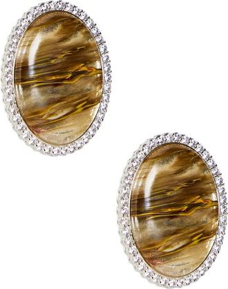 Retrof&ecirc;te Stone Stud Earrings