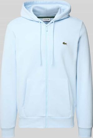 Lacoste Regular Fit Sweatjacke aus Baumwoll-Mix in Hellblau, Größe XXXL