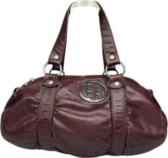 Armani Pre-owned Handbags, female, Purple, Size: ONE SIZE Pre-owned Handbag