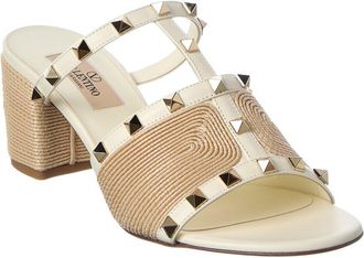Valentino Rockstud 60 Leather Sandal