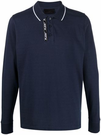 Philipp Plein Poloshirt met geborduurd logo - Blauw