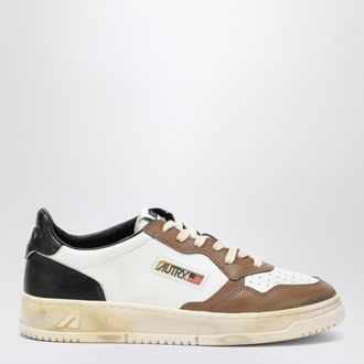 Autry Sneakers Medalist Low Super Vintage nera/bianca/marrone