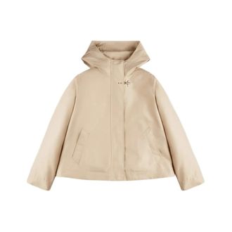 Fay Winter Jackets, female, Beige, Size: XS Hooded Parka