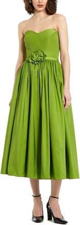 Mac Duggal Faille A-Line Midi Dress